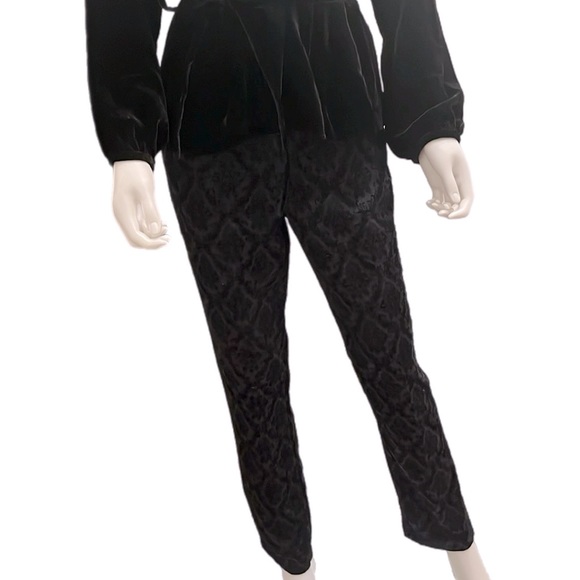 Tribal black velvet print pants - Picture 2 of 6